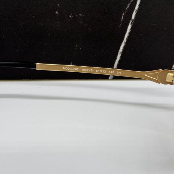 NEW VERSACE VE2283 1002/7I GOLD AVIATOR SUNGLASSES VERSACE VE2283 10027I - Picture 9 of 11